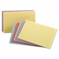 Tops Business Forms Oxford, Ruled Index Cards, 5 X 8, Blue/violet/canary/green/cherry, 100PK 35810